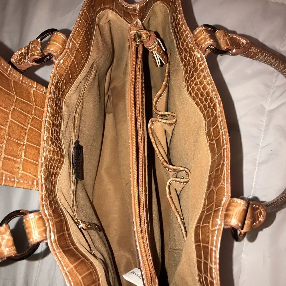 NWOT Liz Claiborne Faux Alligator Purse - Picture 5 of 8